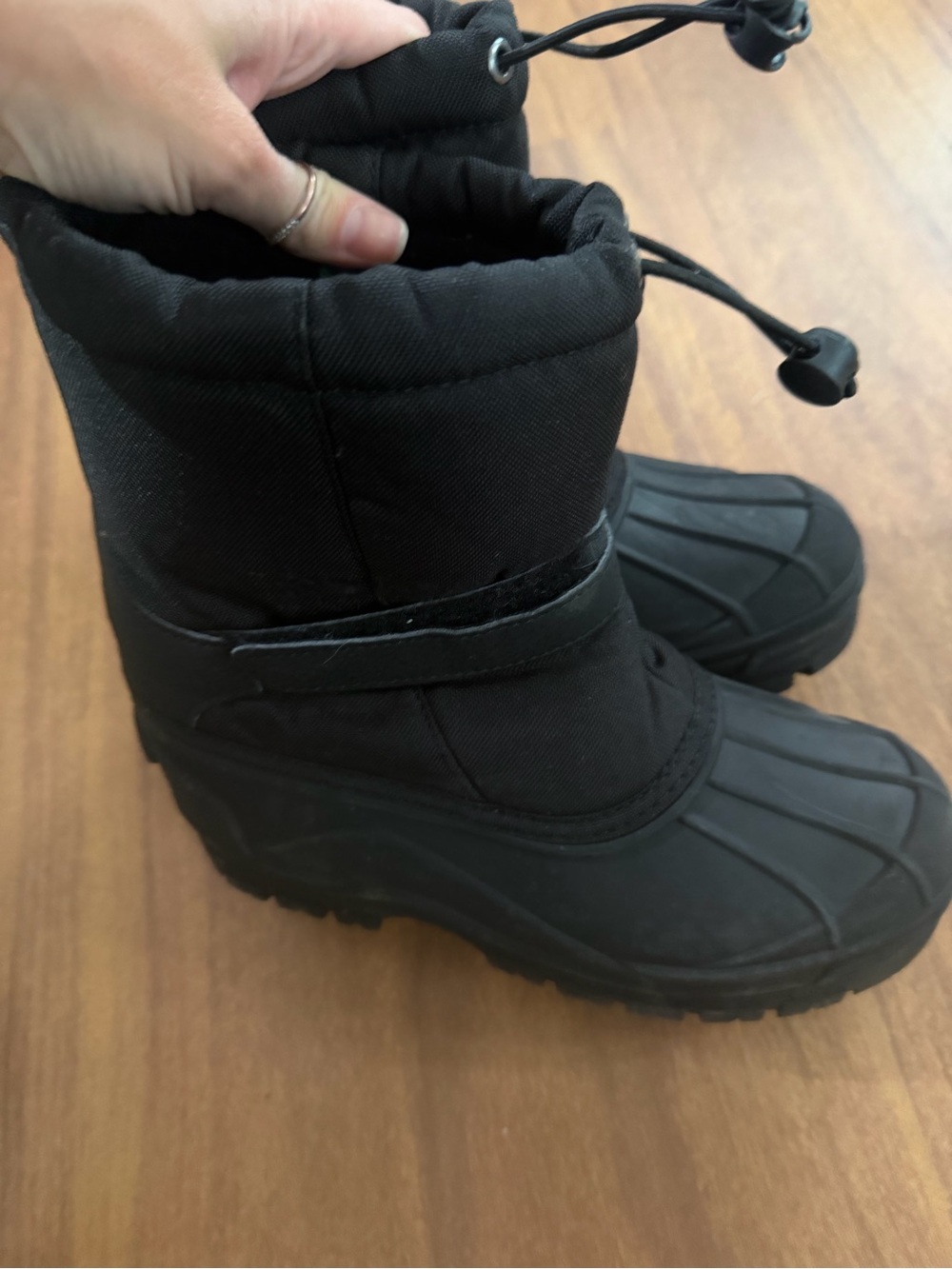 Bass Pro Shops Black Kids Snow Boots